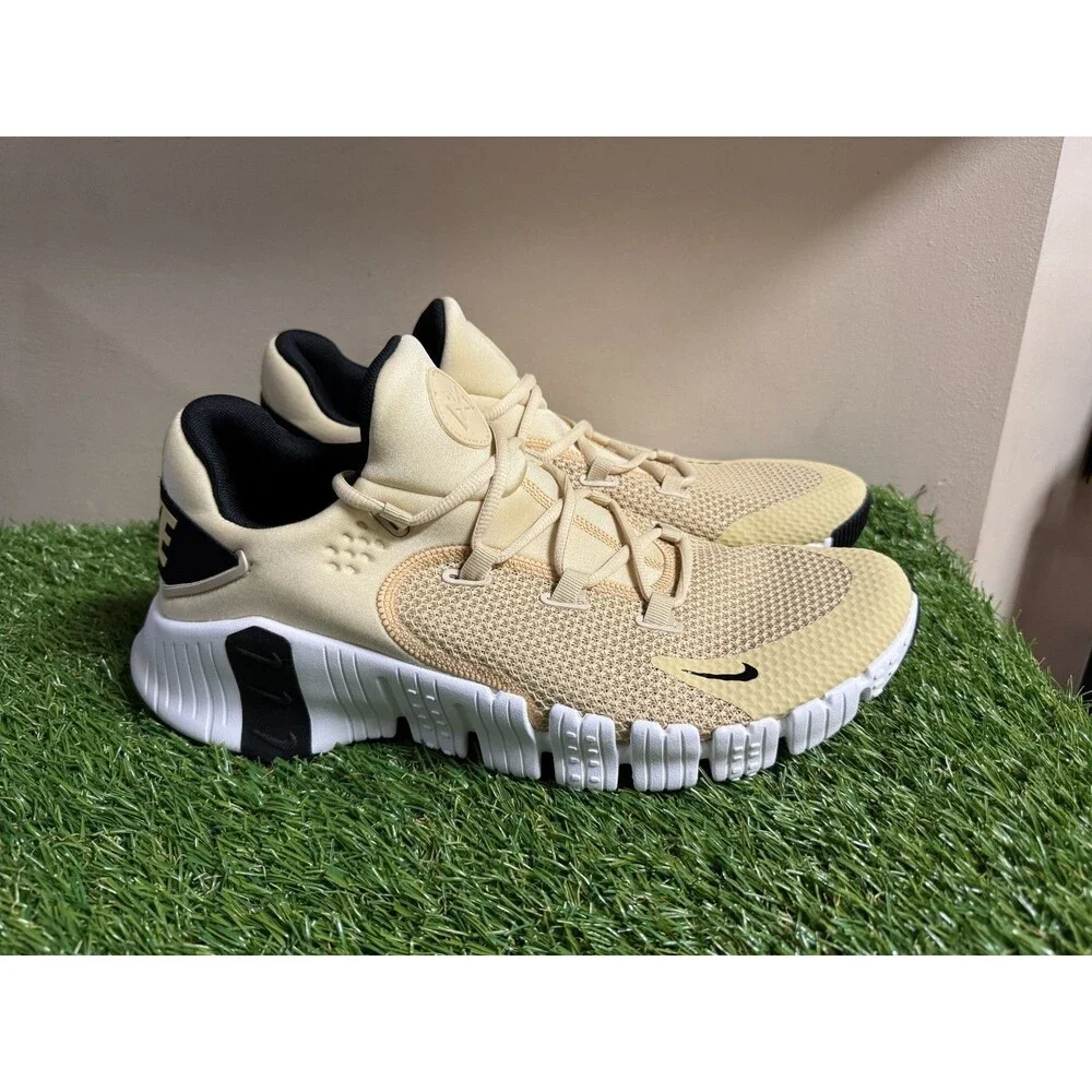 Nike Free Metcon 4 Vegas Gold Black Men's Training Shoes Size 14 CT3886-791 NEW